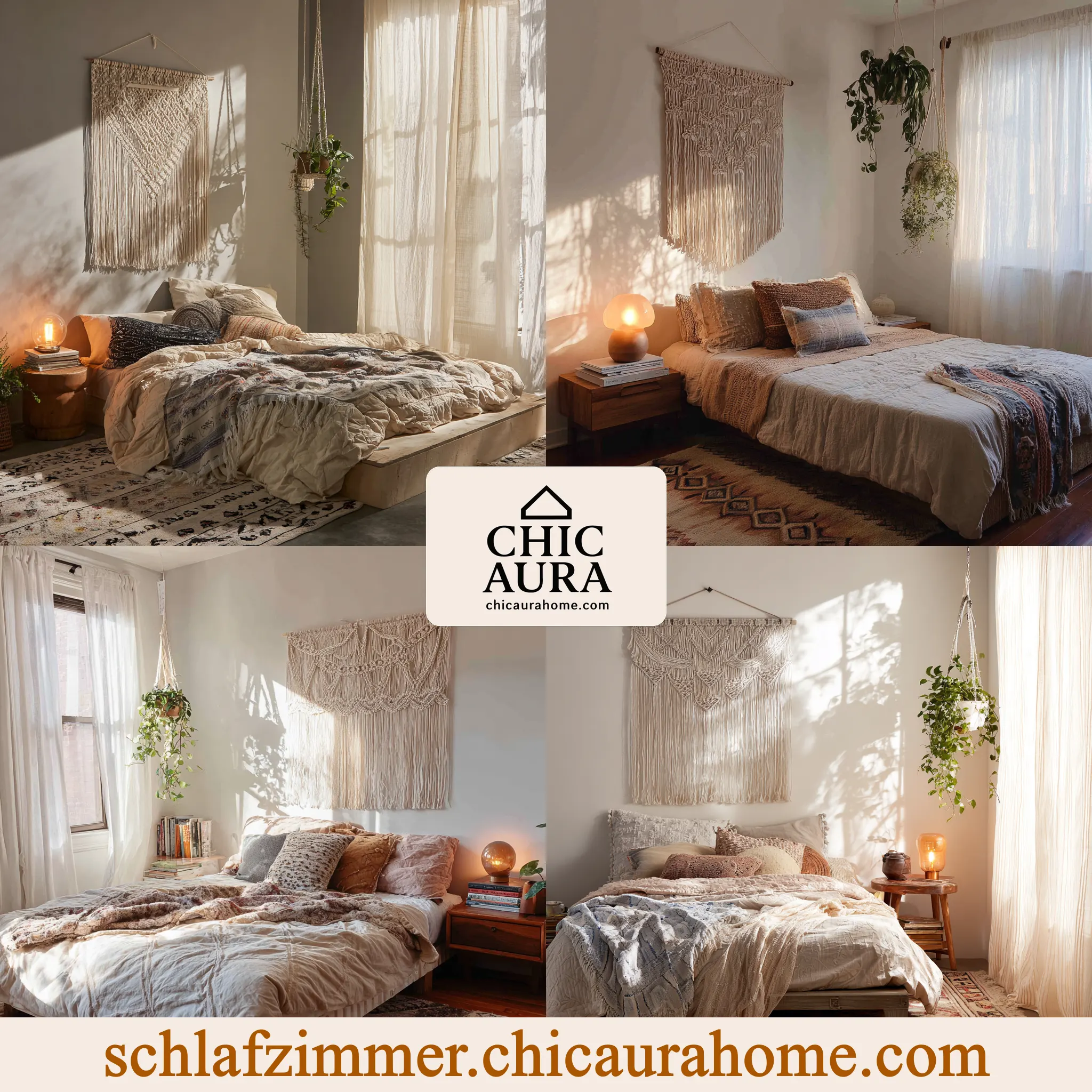 boho schlafzimmer ideen wand