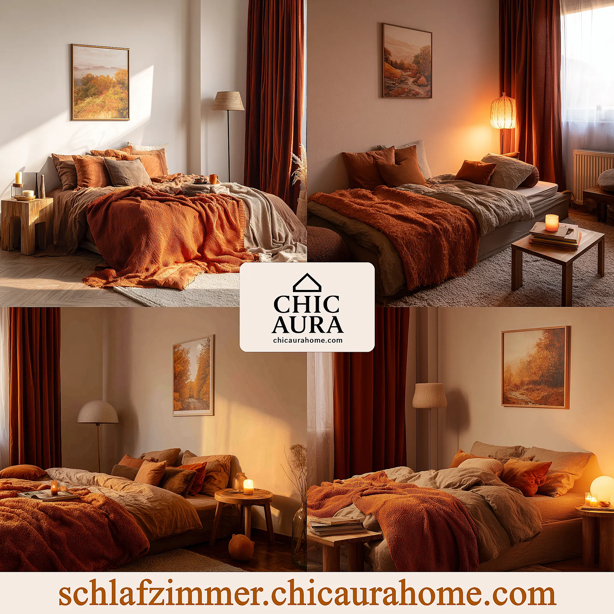 herbst schlafzimmer makeover ideen