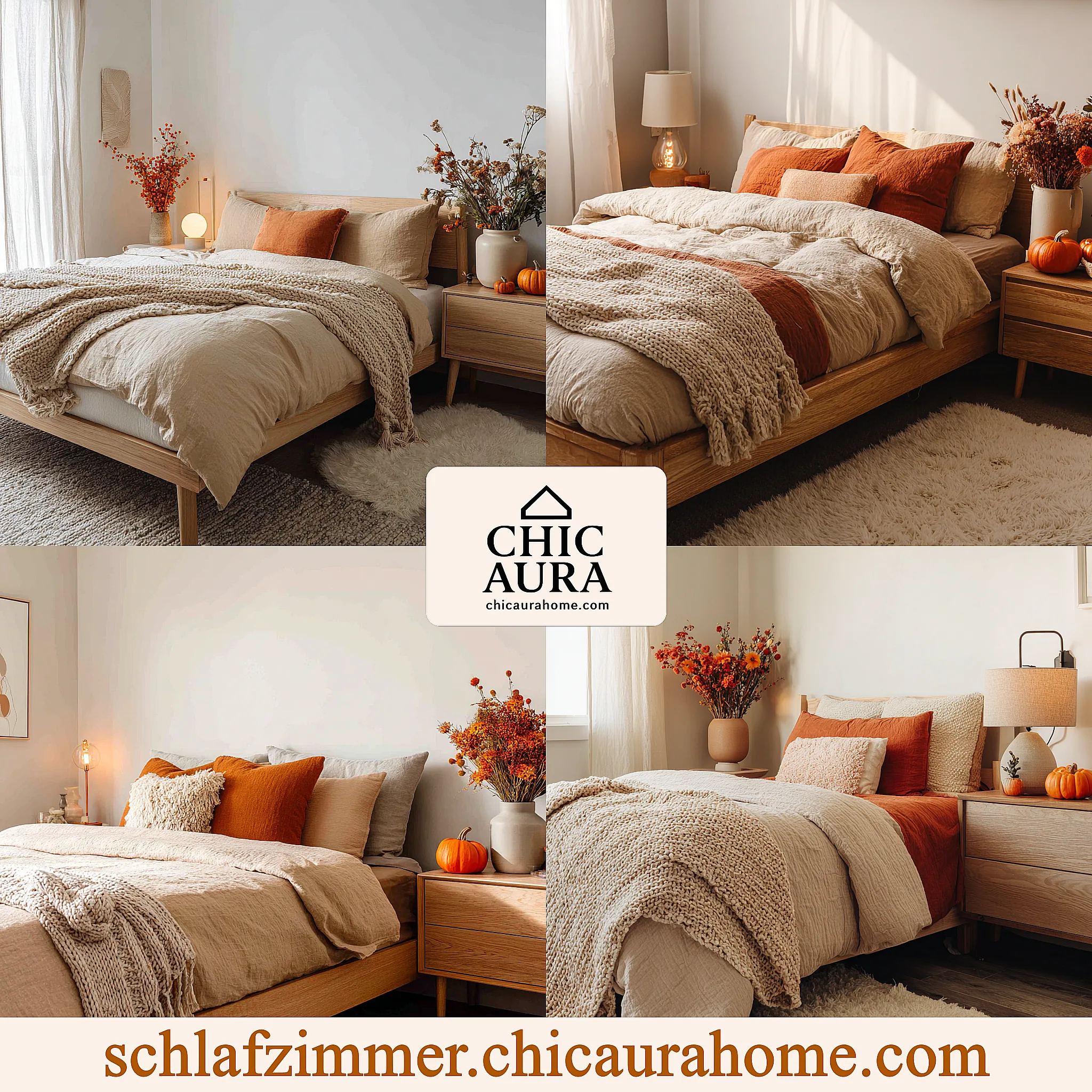 herbstlicher traum im schlafzimmer
