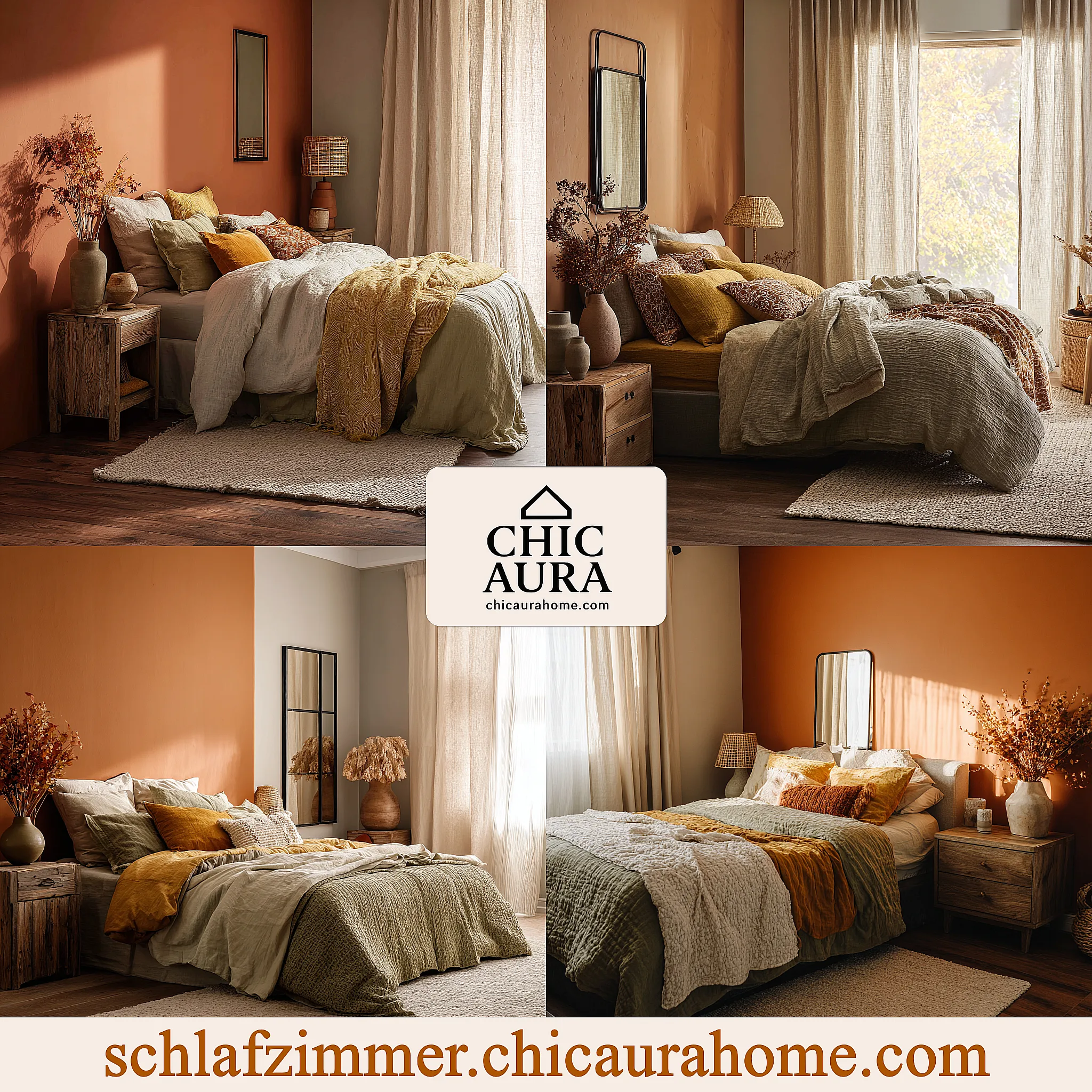 schlafzimmer farbideen für den herbst