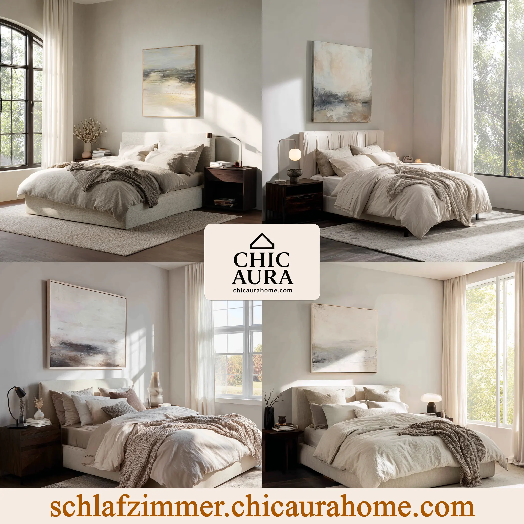 schlafzimmer ideen beiges bett