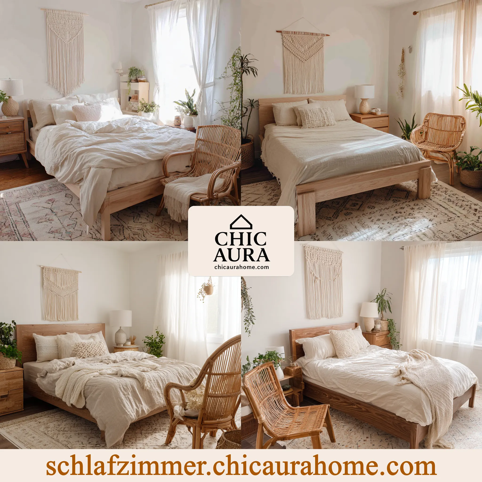schlafzimmer ideen boho leicht