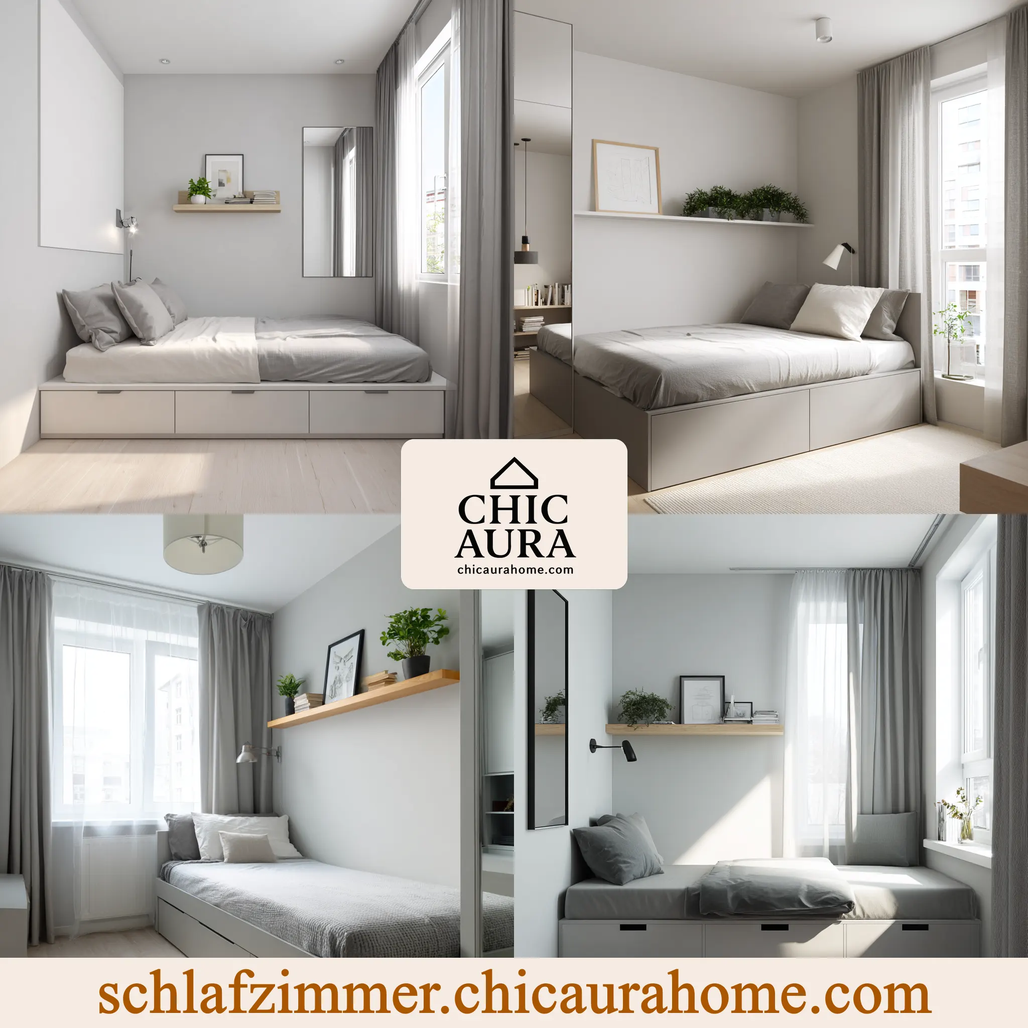 schlafzimmer ideen kleines zimmer grau