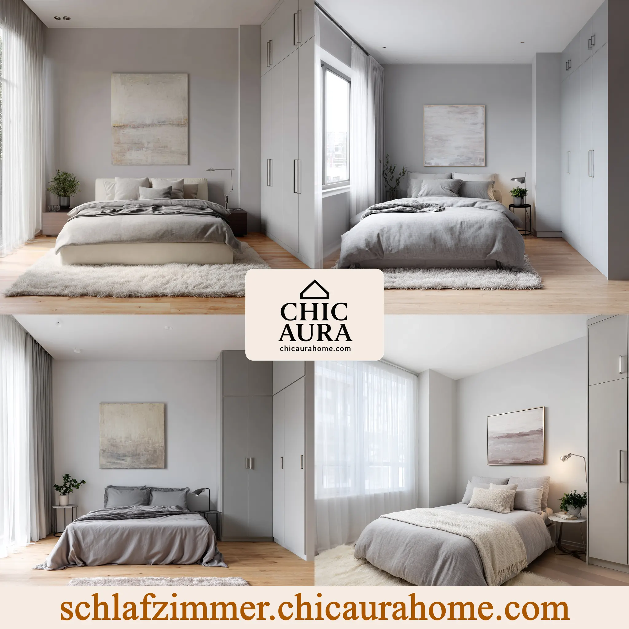 schlafzimmer ideen modern grau