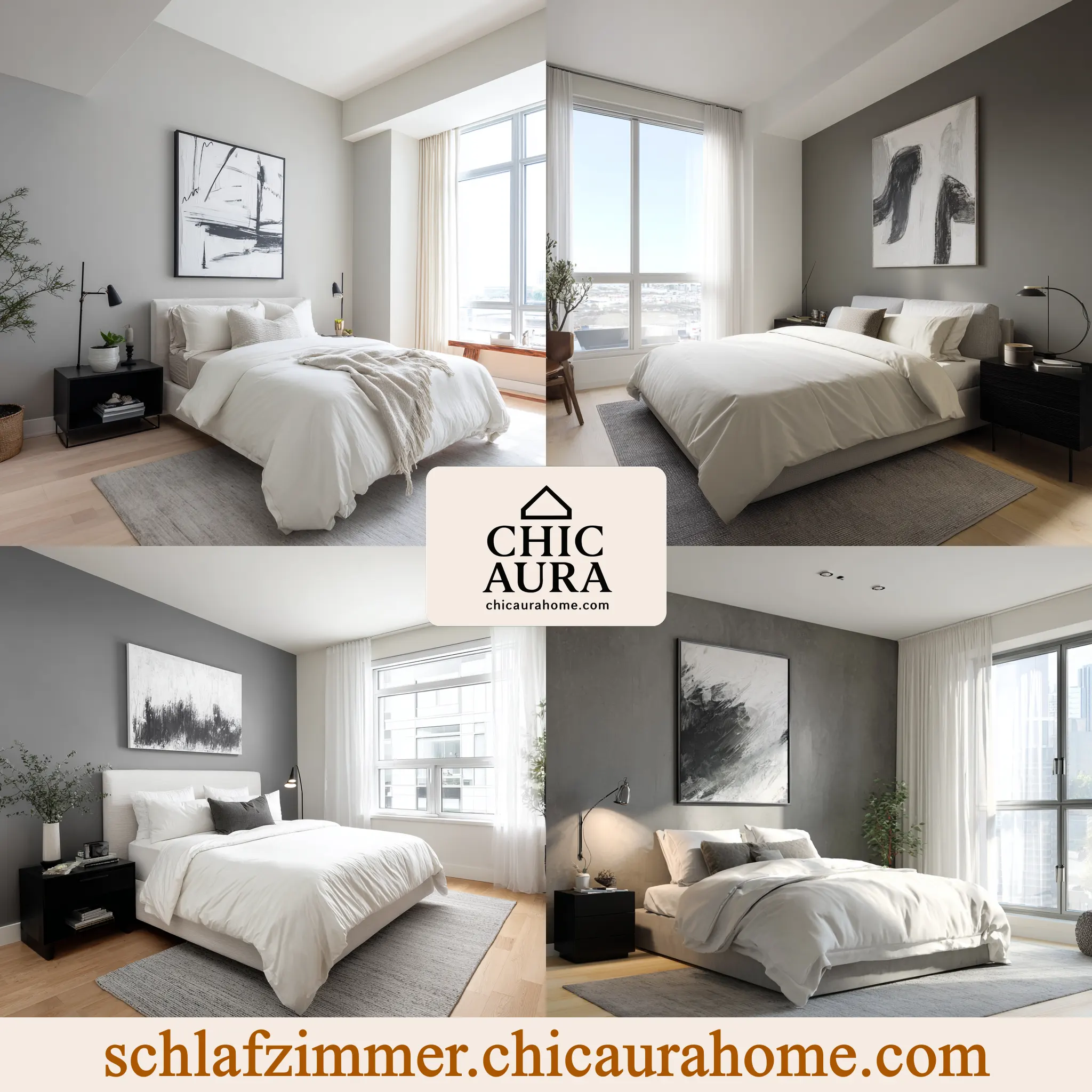 schlafzimmer ideen wandgestaltung grau