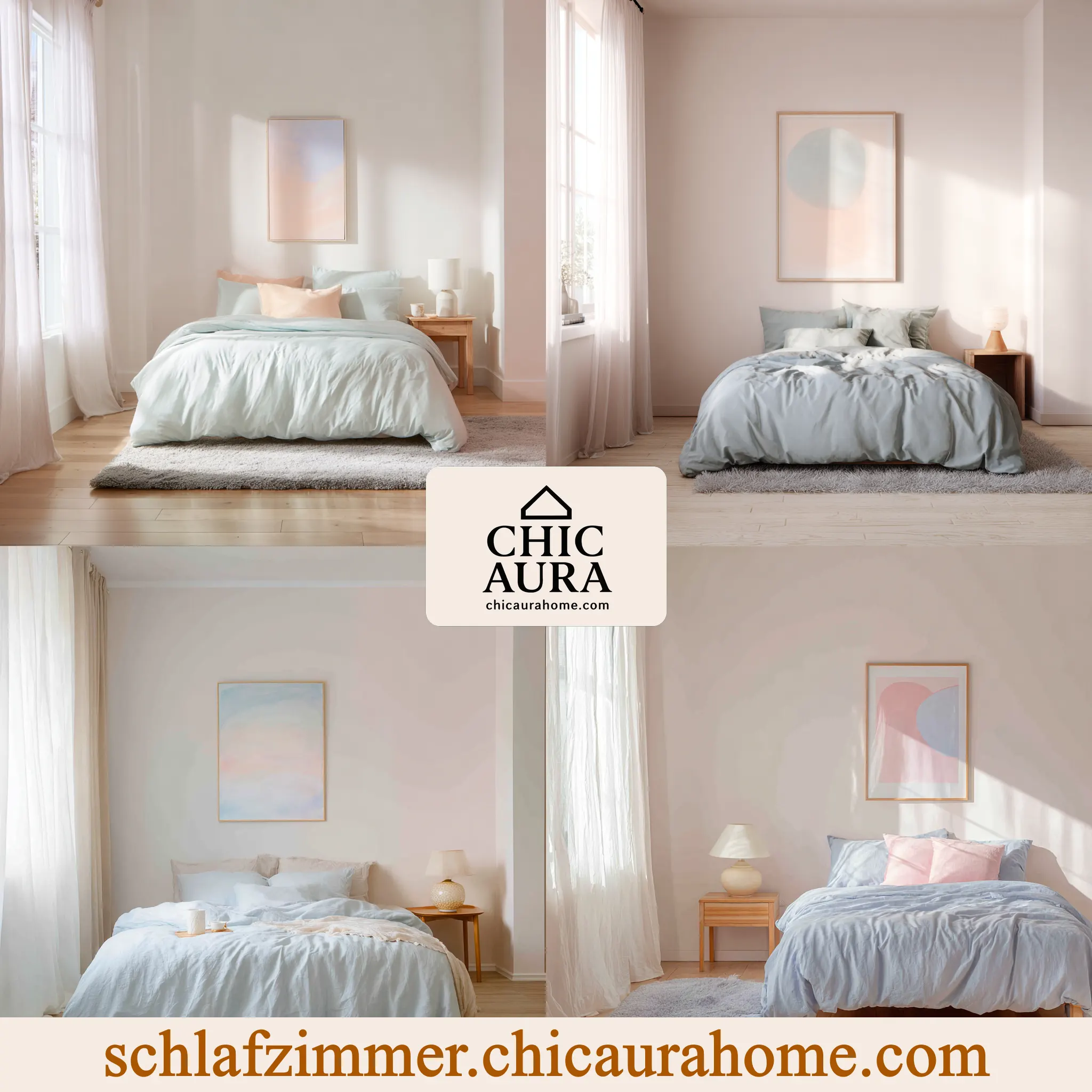 schlafzimmer ideen wandgestaltung pastell