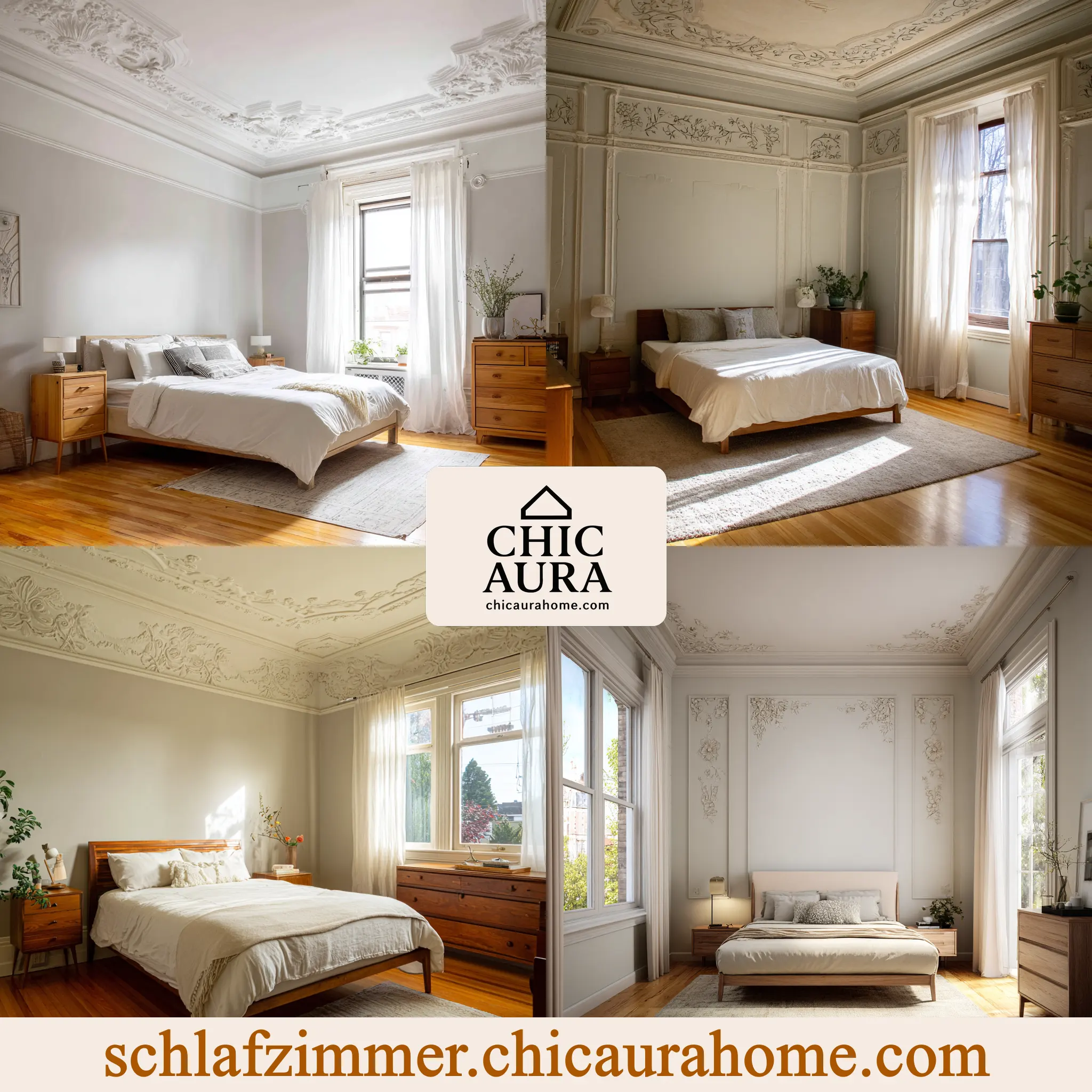schlafzimmer ideen wandgestaltung stuck