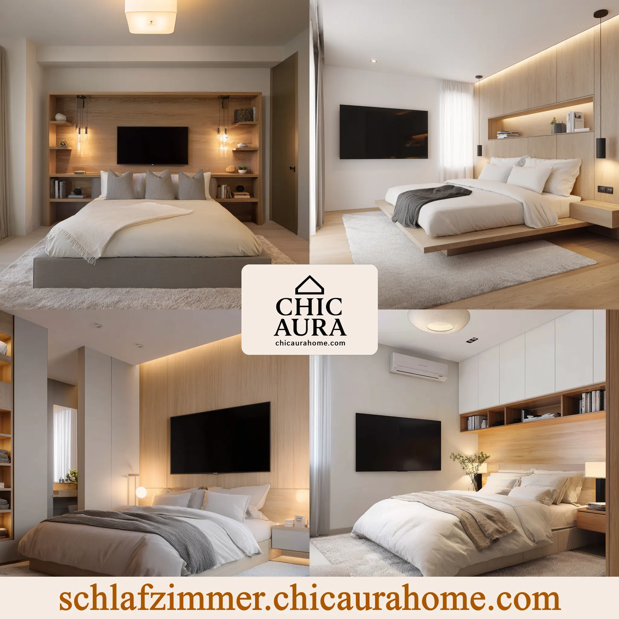 schlafzimmer ideen wandgestaltung tv