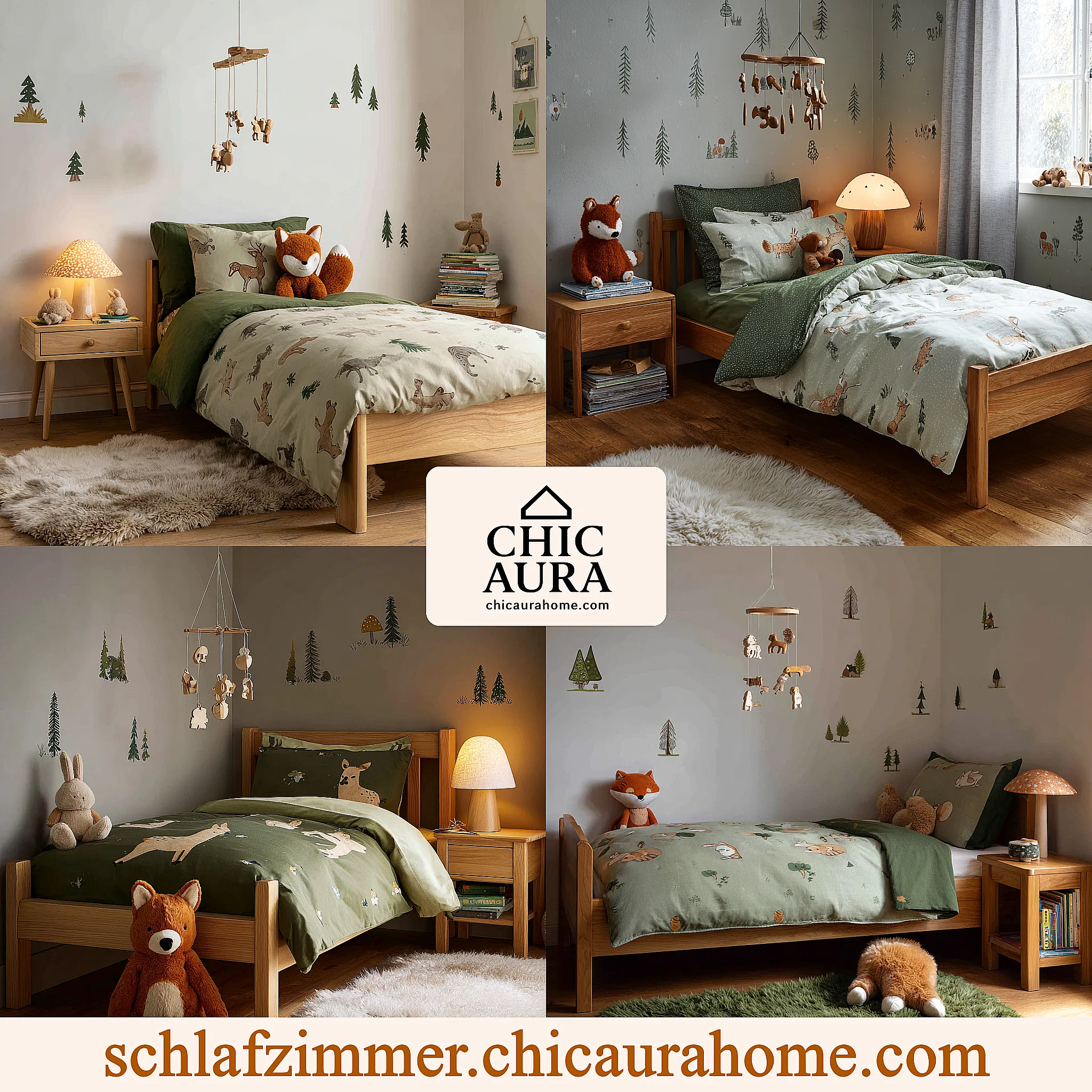 waldtiere deko schlafzimmer kinder