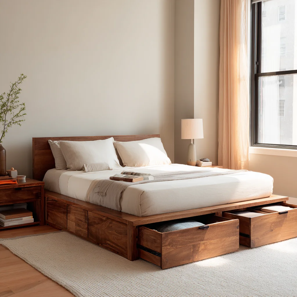 bettgestell mit stauraum