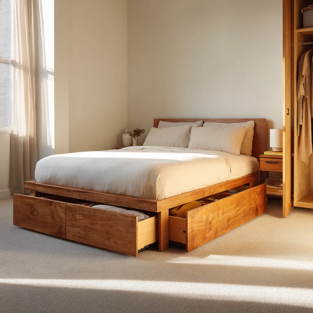 bettgestell mit stauraum