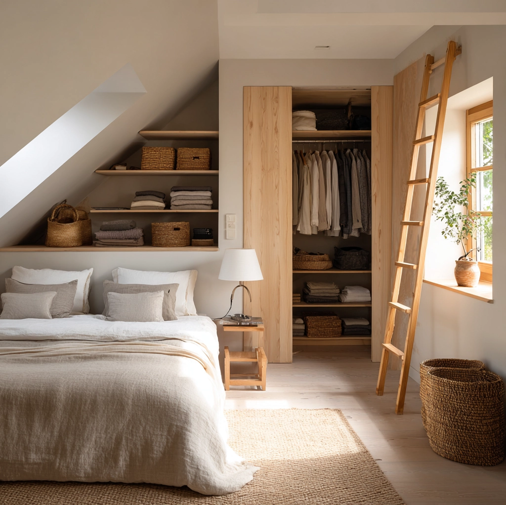 kleiderschrank ideen dachschräge