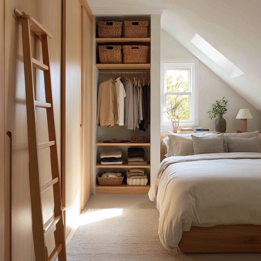 kleiderschrank ideen dachschräge