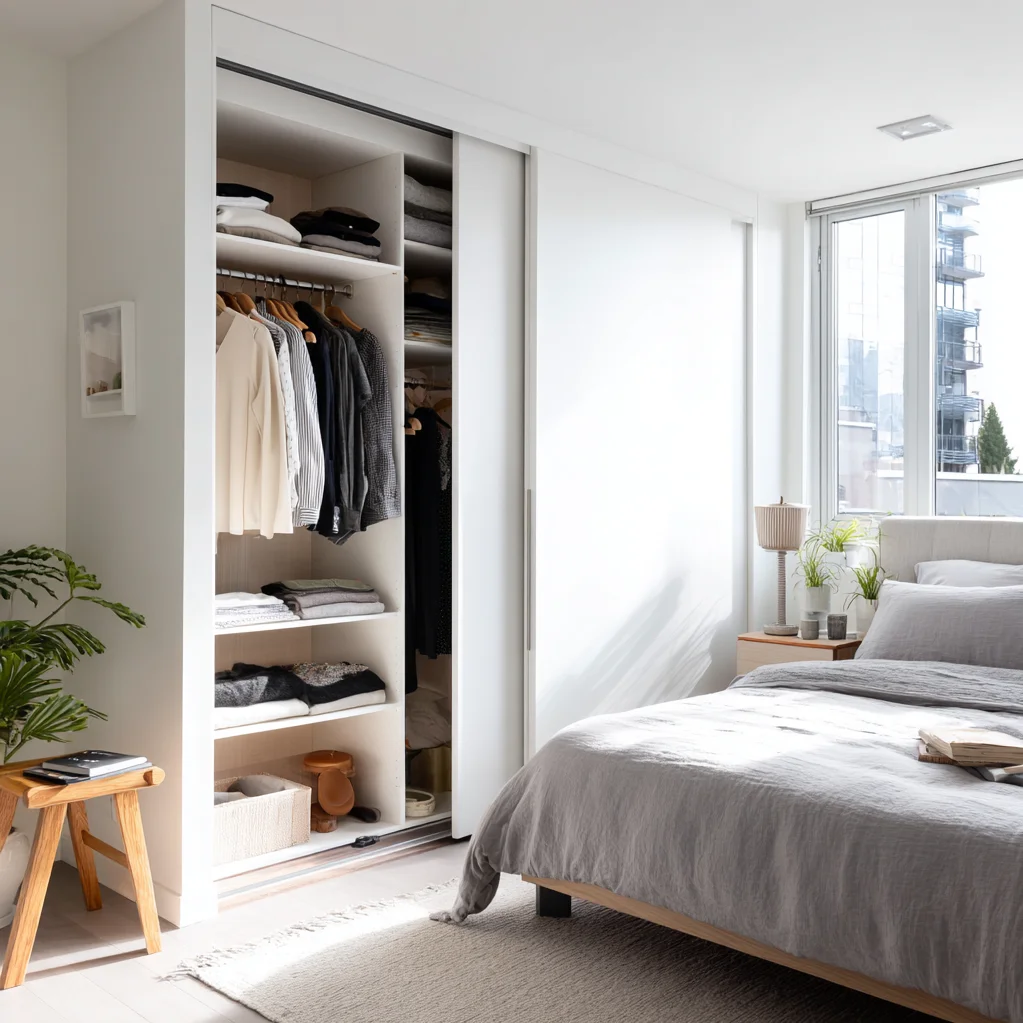 kleiderschrank ideen kleines zimmer