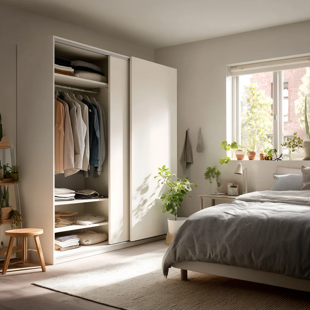 kleiderschrank ideen kleines zimmer