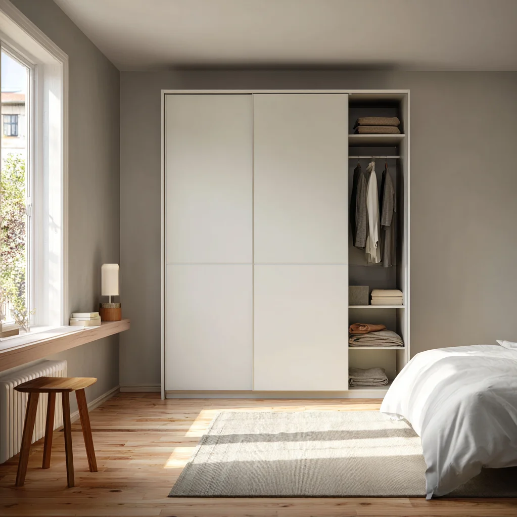 kleiderschrank ideen wenig platz