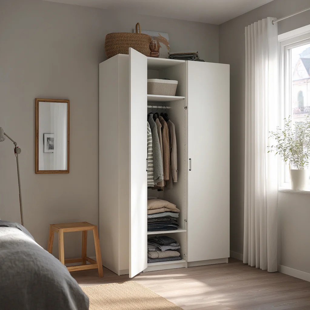 kleiderschrank ideen wenig platz ikea