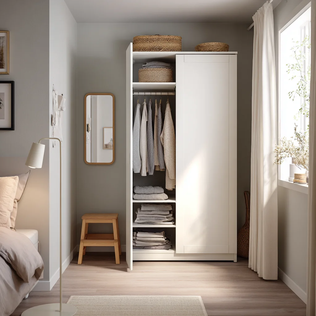 kleiderschrank ideen wenig platz ikea