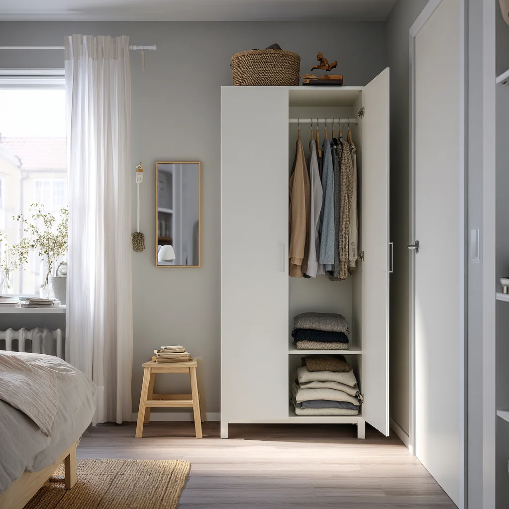 kleiderschrank ideen wenig platz ikea