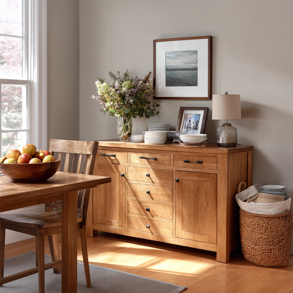 kommode dekorieren esszimmer