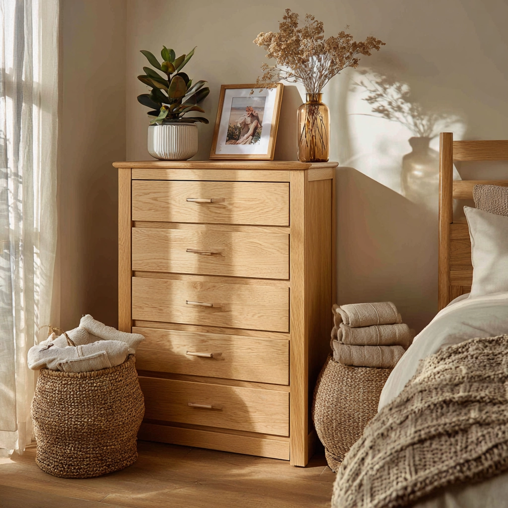 kommode dekorieren holz