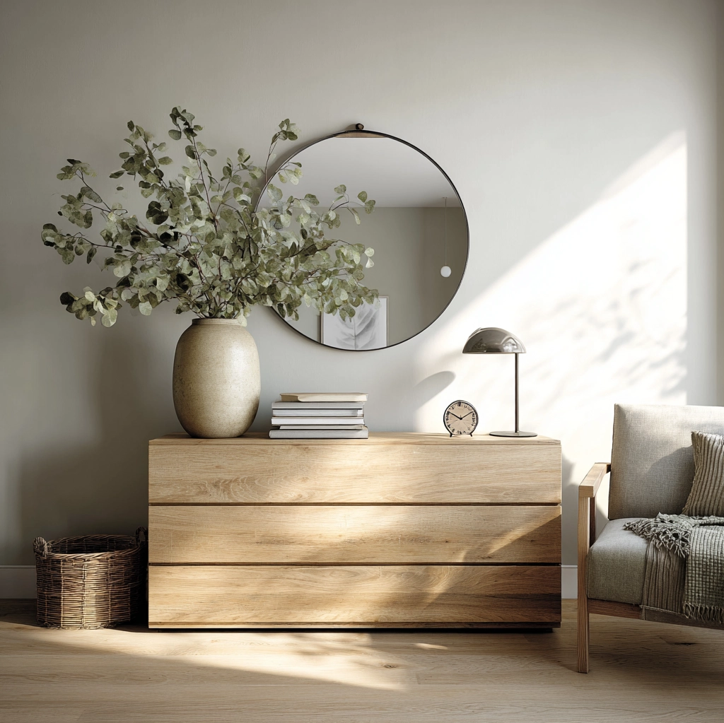 kommode dekorieren wohnzimmer modern