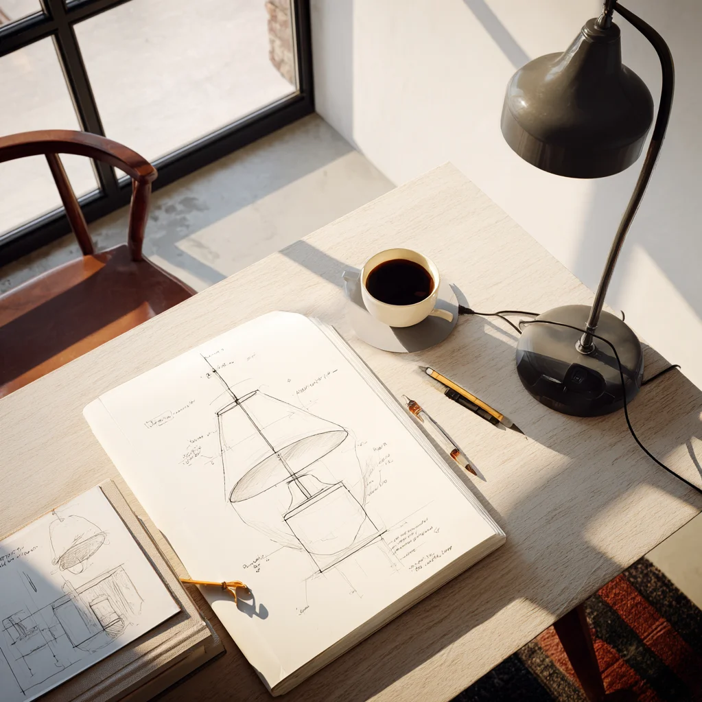 lampen design zeichnung