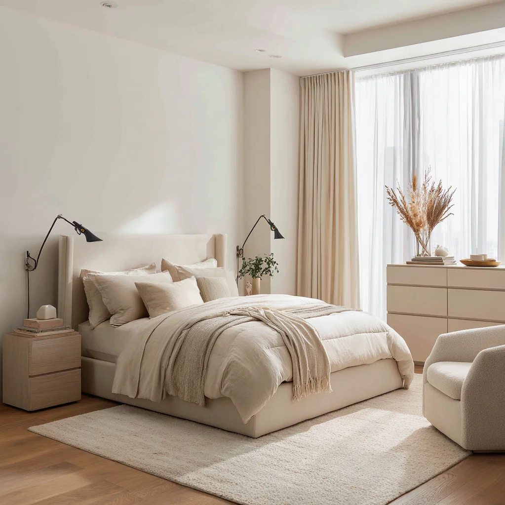 luxus schlafzimmer modern beige