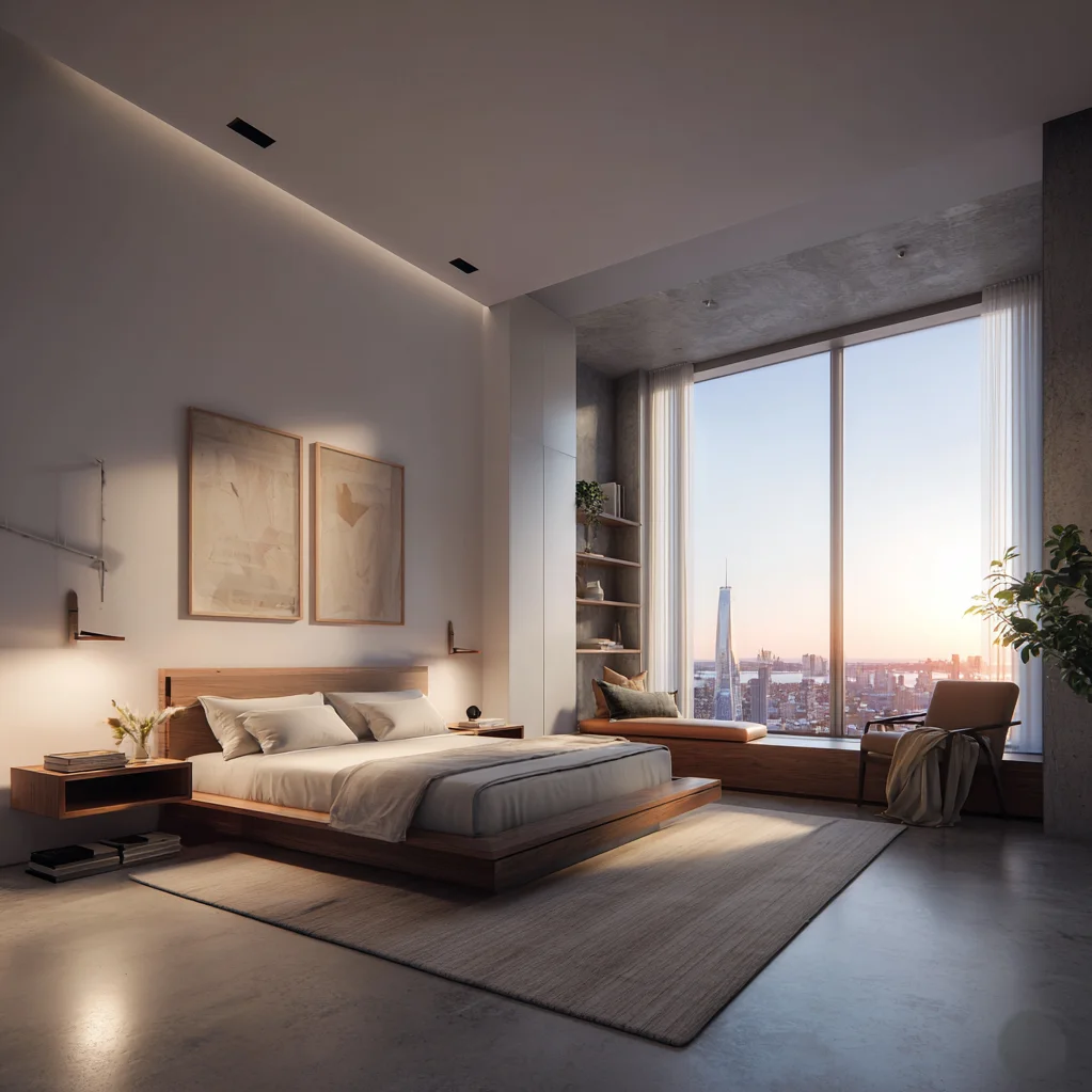 luxus schlafzimmer penthouse