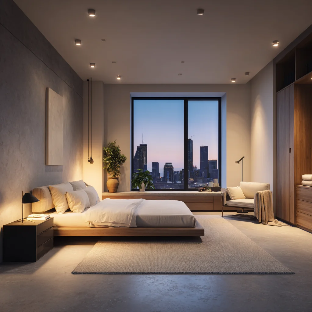 luxus schlafzimmer penthouse