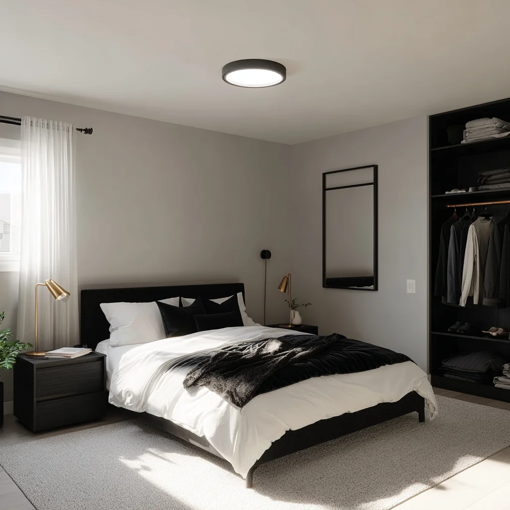 luxus schlafzimmer schwarz