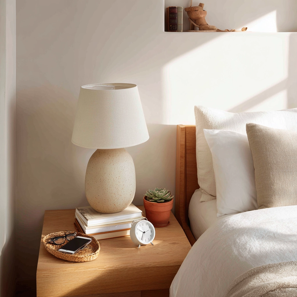 nachttisch dekoration