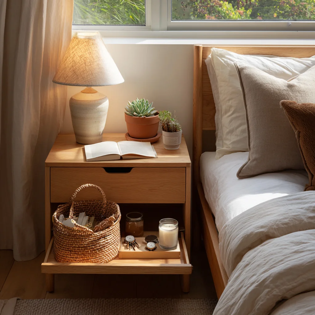 nachttisch dekorieren aesthetic