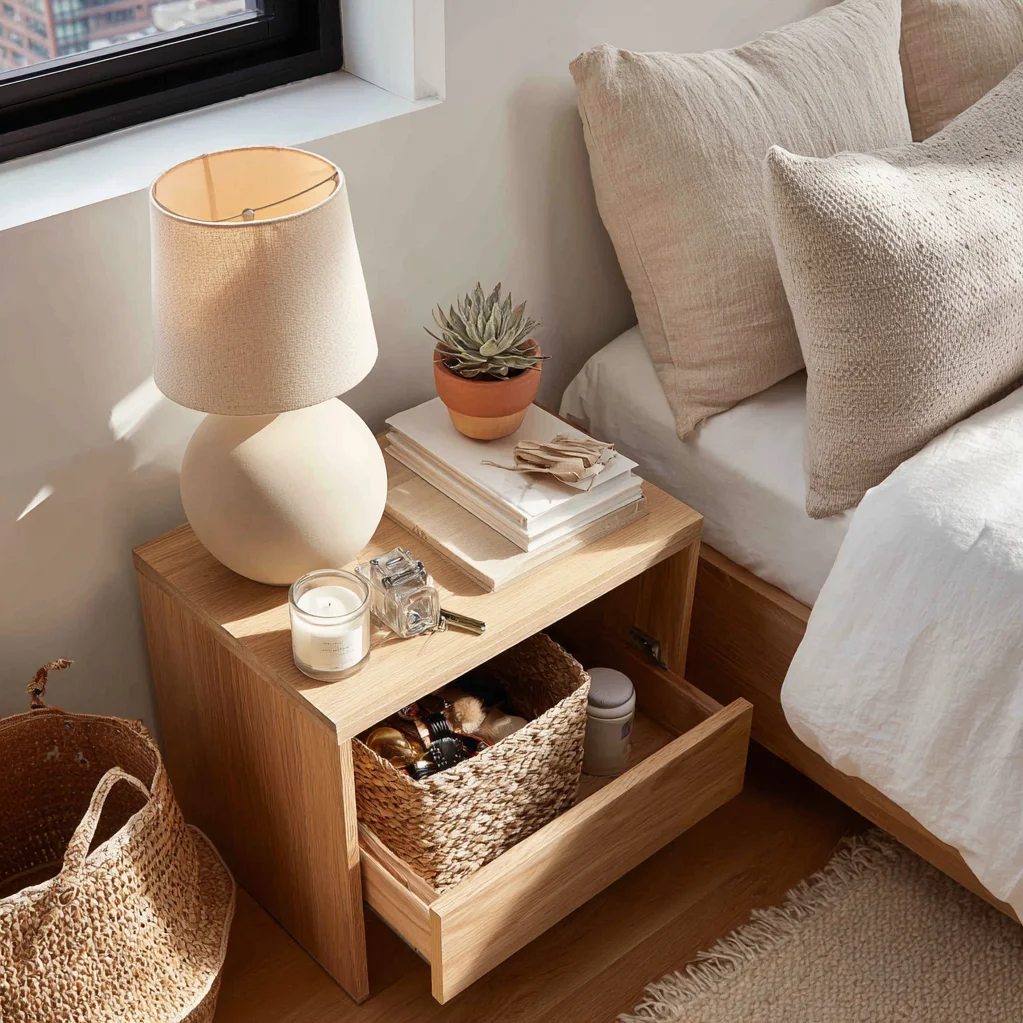 nachttisch dekorieren aesthetic
