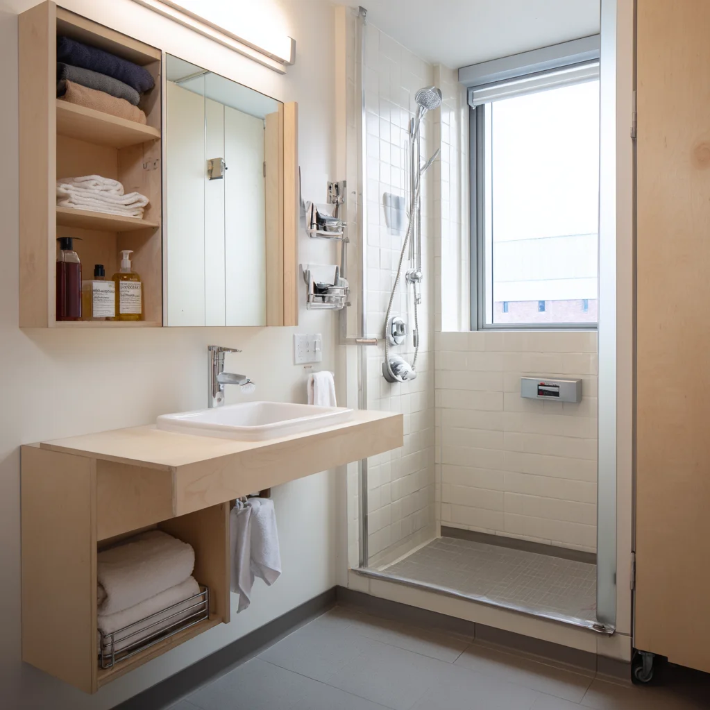 platzsparende ideen bad