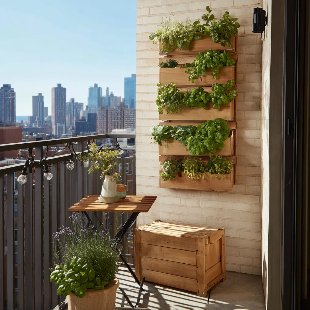 platzsparende ideen balkon