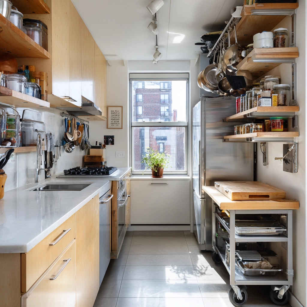 platzsparende ideen küche