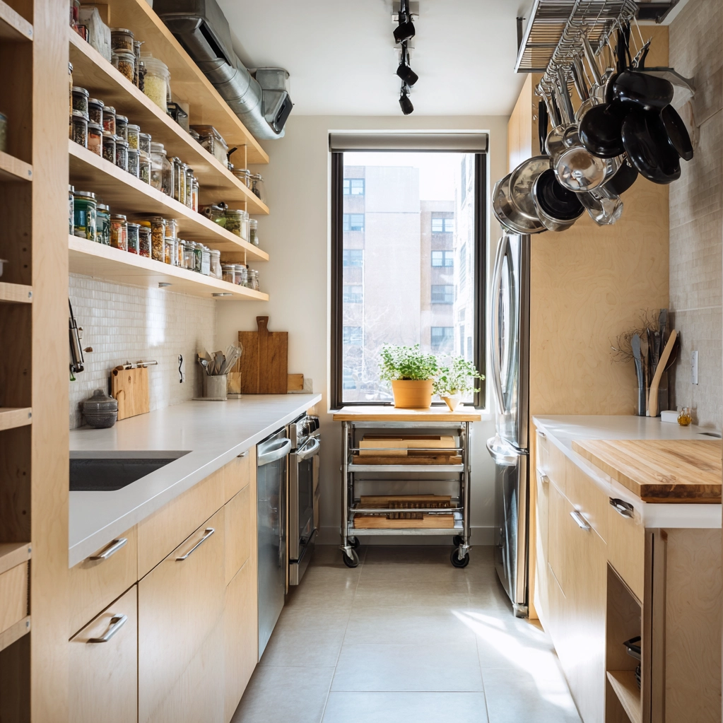 platzsparende ideen küche