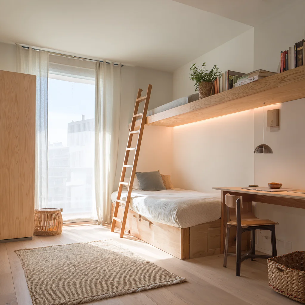 platzsparende ideen zimmer