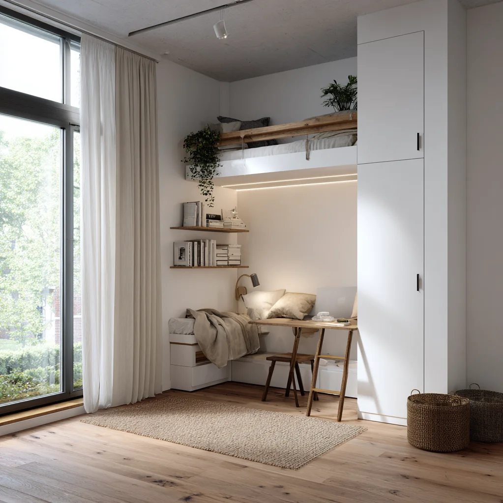 platzsparende ideen zimmer