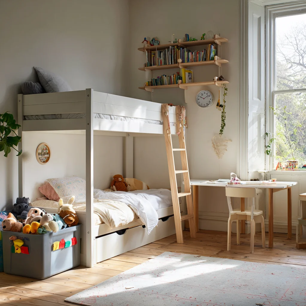 platzsparende möbel ideen kinderzimmer