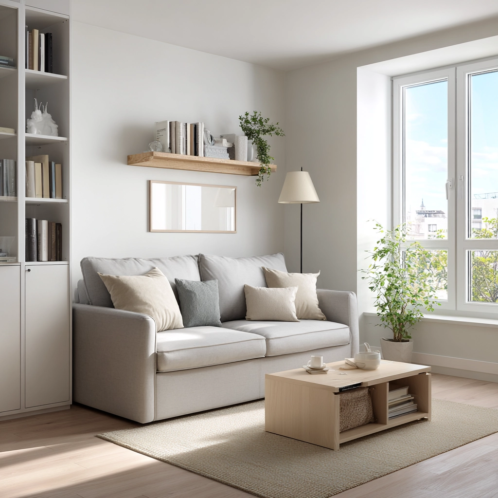 platzsparende möbel ideen wohnzimmer