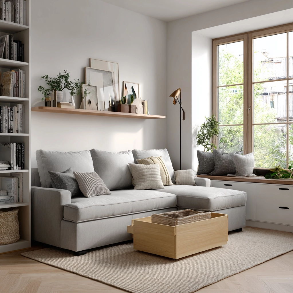 platzsparende möbel ideen wohnzimmer