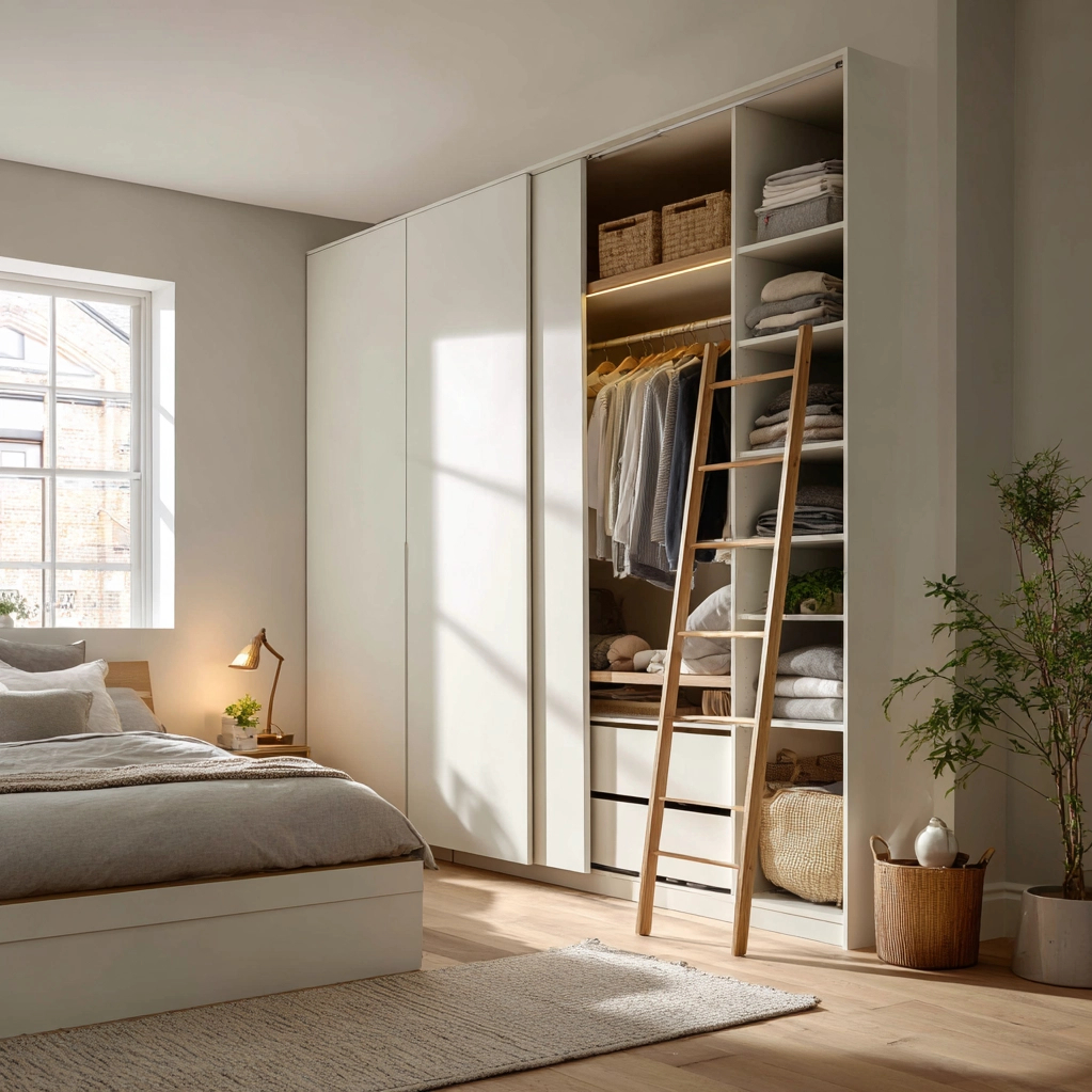 platzsparende schrank ideen