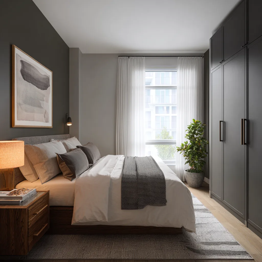 schlafzimmer anthrazit