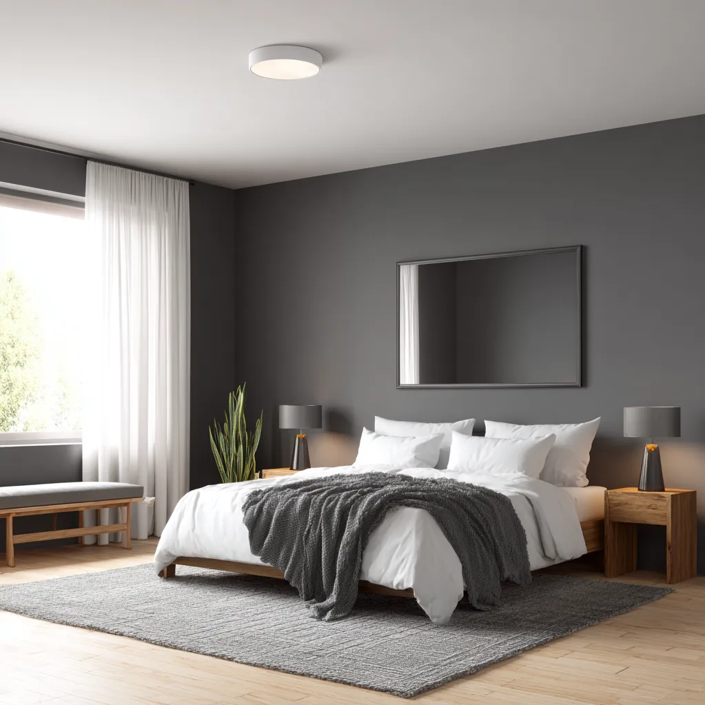 schlafzimmer dunkelgrau