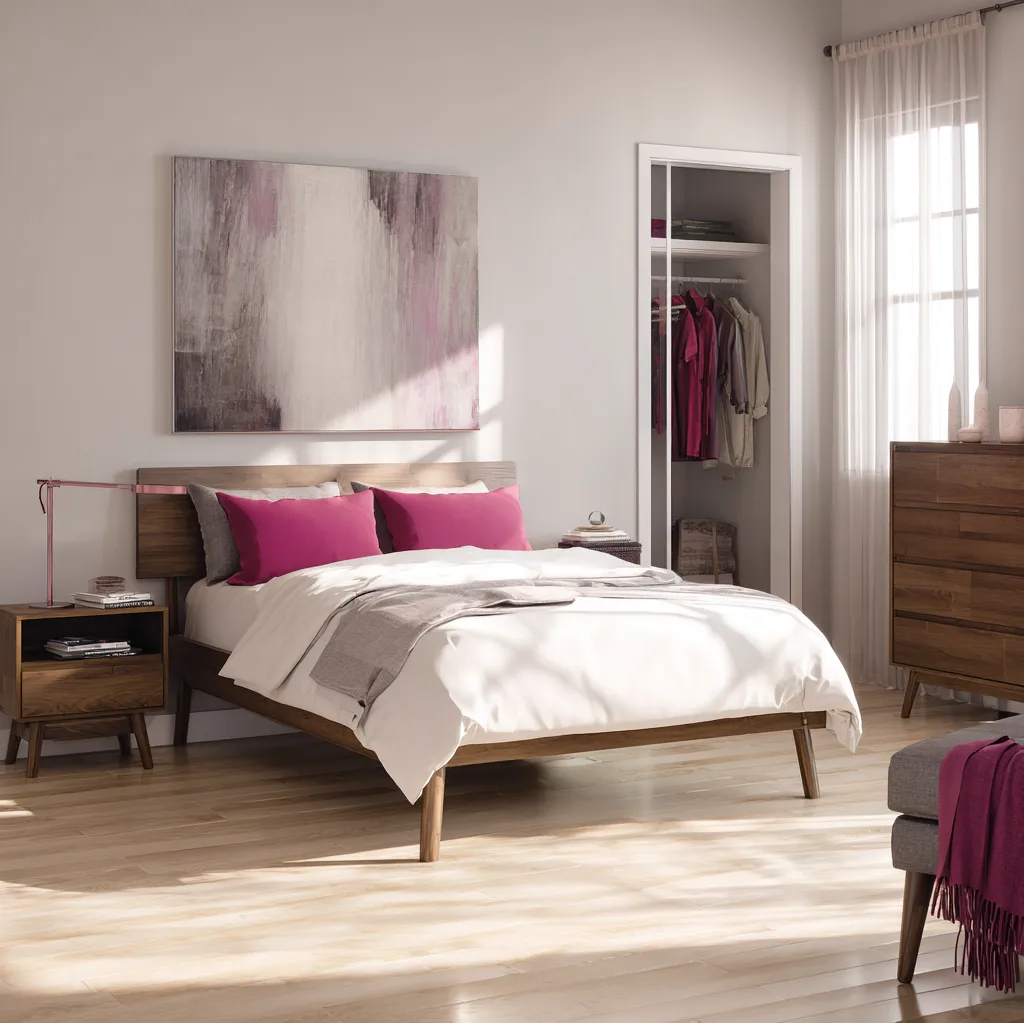 schlafzimmer fuchsia