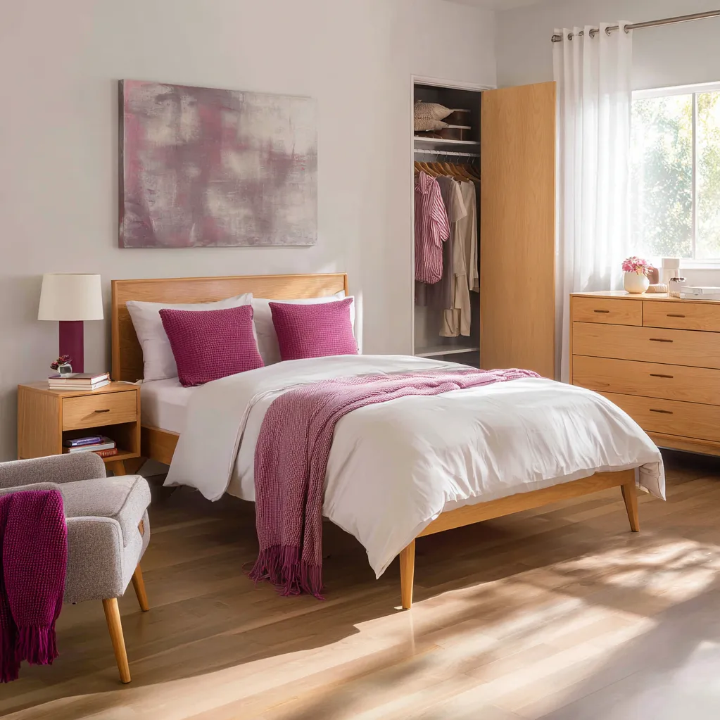 schlafzimmer fuchsia