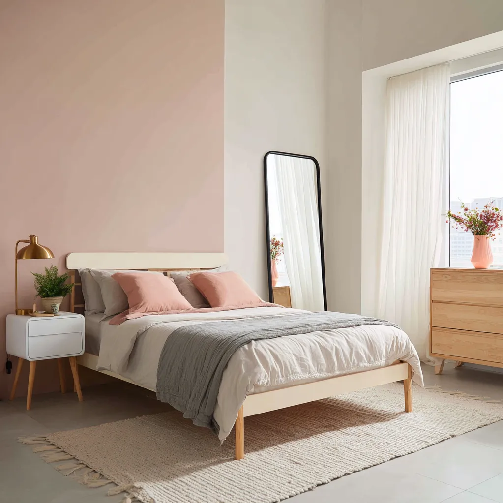 schlafzimmer knallpink