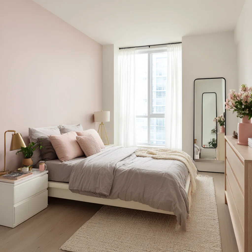 schlafzimmer knallpink